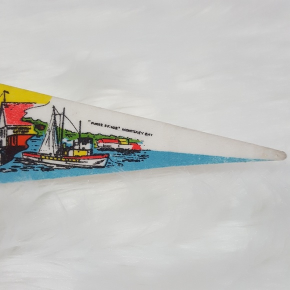 Vtg Travel Souvenir Pennant Monterey California - Picture 4 of 7